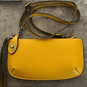 Yellow wallet clutch